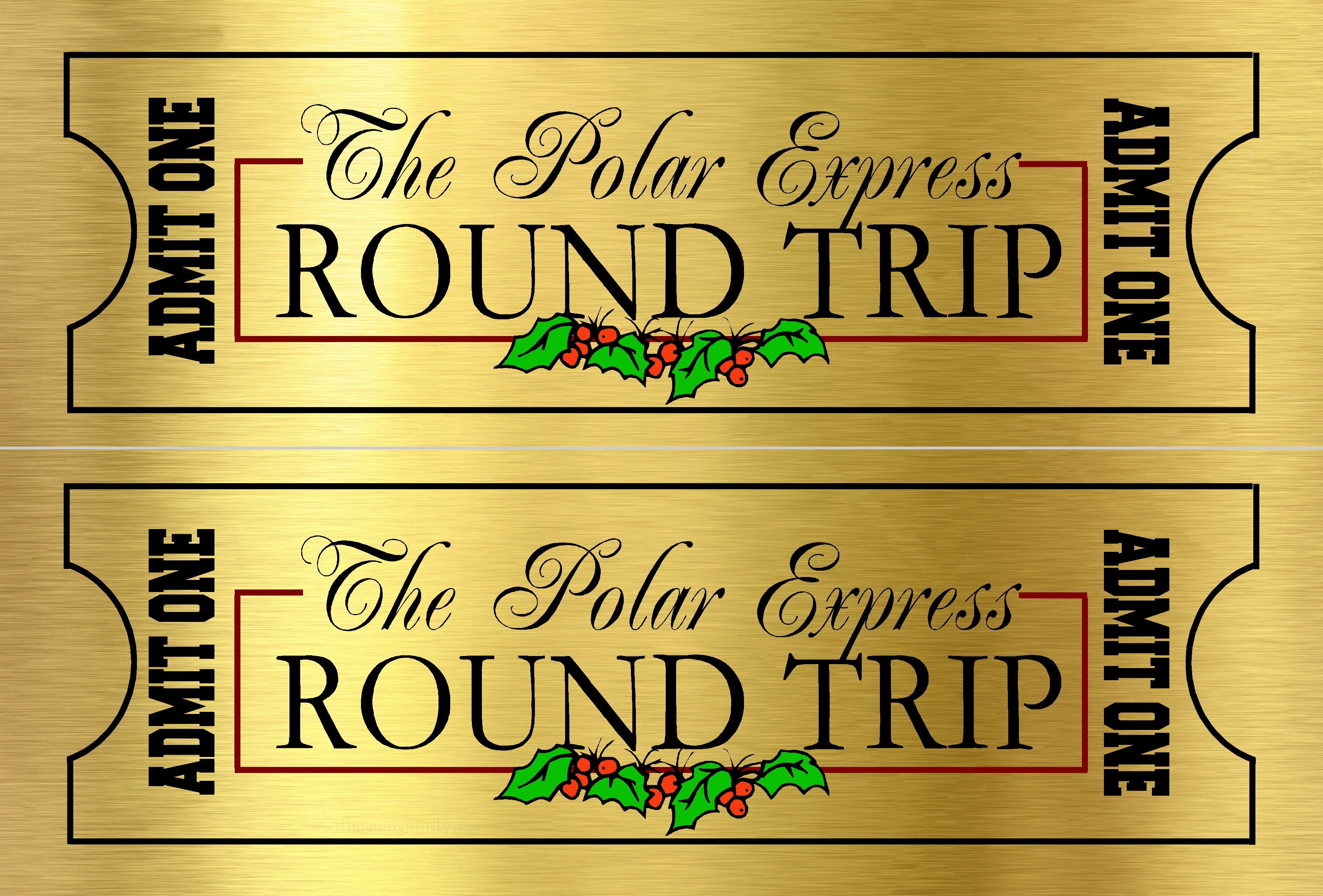 Free Printable Template Free Polar Express Tickets Free Templates